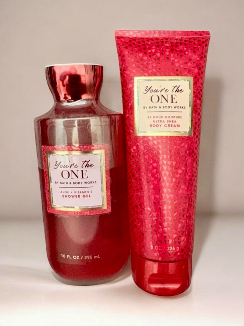 You’re the One Shower Gel Body Cream Bath & Body Works Spa Set Rose Strawberry